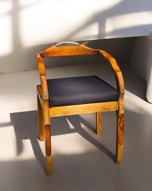 Epoxy Modern Dining Chair, Epoxy  Walnut Dining Chair, Epoxy Chairs for Living Room, Wooden Dining Chair, Kitchen Table Chairs, Dining Chair