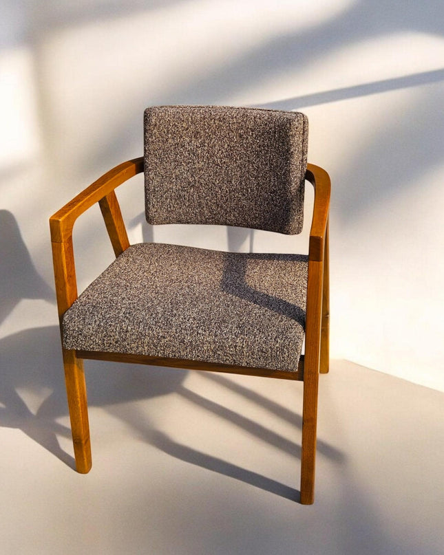 Modern Dining Chair, Walnut Dining Chair, Chairs for Living Room, Wooden Dining Chair, Kitchen Table Chairs, Dining Chair with Wooden Arms