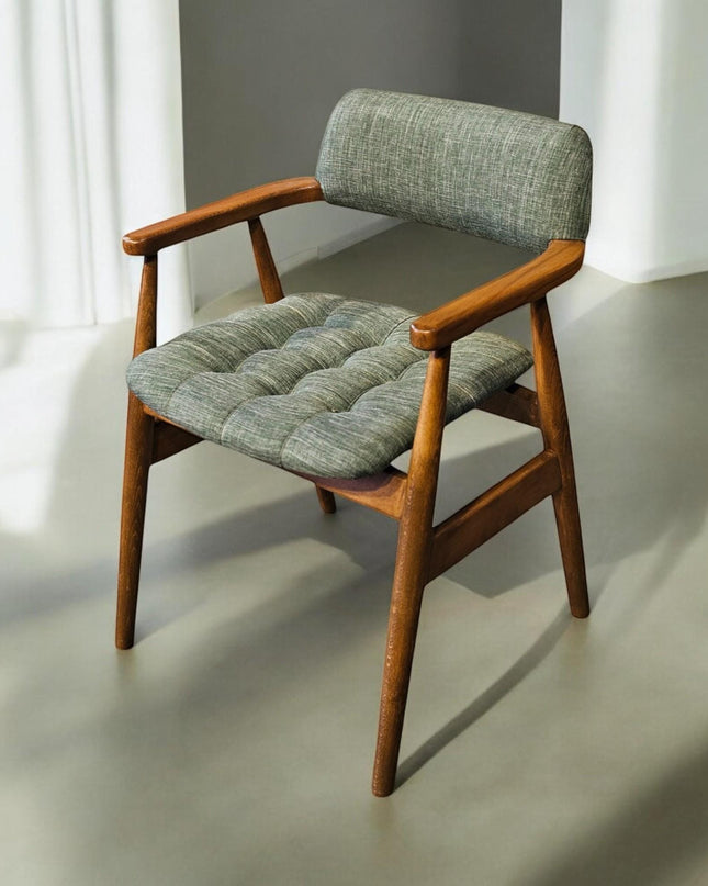 Wood Handmade  Chair, Mid Century Modern Dining Chair, Vintage Dining and Living Room Chairs, Wooden Rattan Dine Chair,