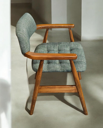 Wood Handmade  Chair, Mid Century Modern Dining Chair, Vintage Dining and Living Room Chairs, Wooden Rattan Dine Chair,