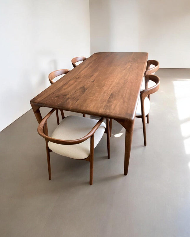 Live Edge Dining Table, Kitchen Table, Modern Wood Dining Table, Dining Table, Wood Table, Walnut Table, Modern Table, Handcrafted