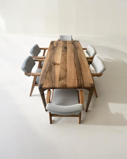 Live Edge Dining Table, Kitchen Table, Modern Wood Dining Table, Dining Table, Wood Table, Walnut Table, Modern Table, Handcrafted