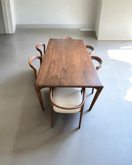 Live Edge Dining Table, Kitchen Table, Modern Wood Dining Table, Dining Table, Wood Table, Walnut Table, Modern Table, Handcrafted