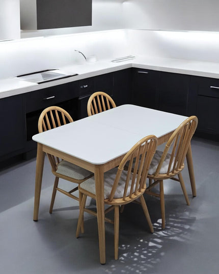 Expandable Dining Table, Extendable Wood Dining Table – Modern Mid-Century Design For Dining Rooms, Expandable Kitchen Table