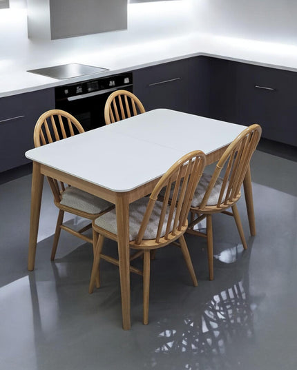 Expandable Dining Table, Extendable Wood Dining Table – Modern Mid-Century Design For Dining Rooms, Expandable Kitchen Table