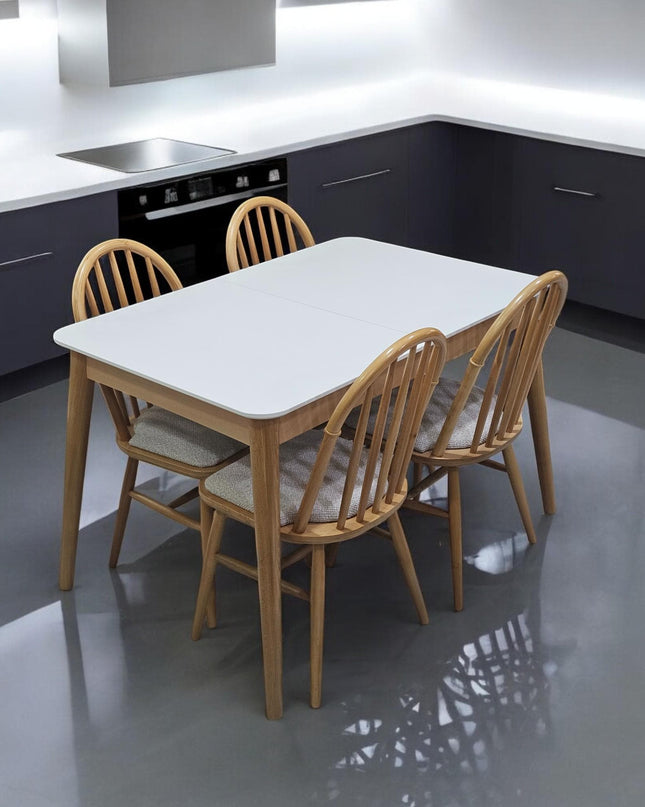 Expandable Dining Table, Extendable Wood Dining Table – Modern Mid-Century Design For Dining Rooms, Expandable Kitchen Table