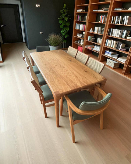 Live Edge Walnut Dining Table: Handcrafted Modern Wood Kitchen Table