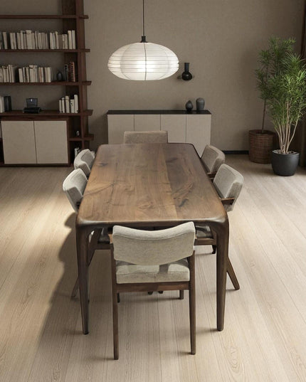 Dining Table Solid Wood Modern Rustic Kitchen Dining Room Furniture Seating Family Gatherings