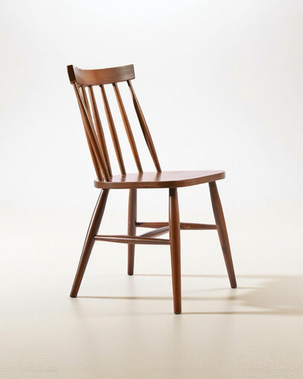 Handcrafted Solid Wood Dining Chair with Arms - Sustainable Design