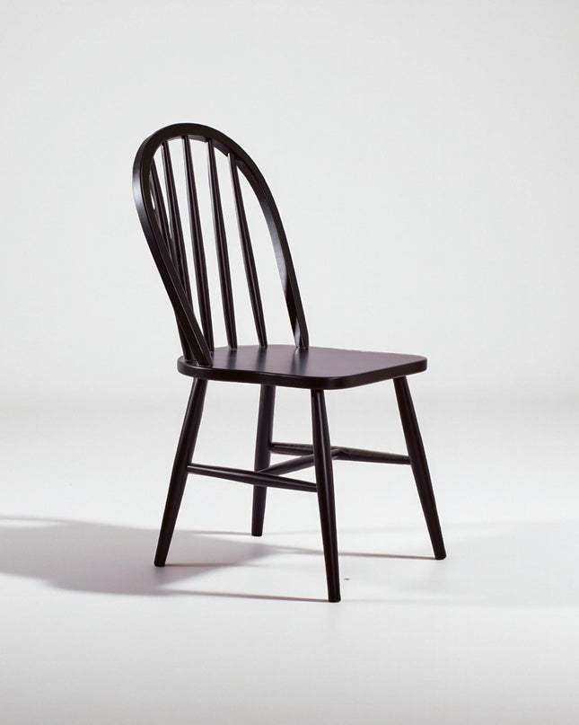 Handcrafted Solid Wood Dining Chair with Arms - Sustainable Design