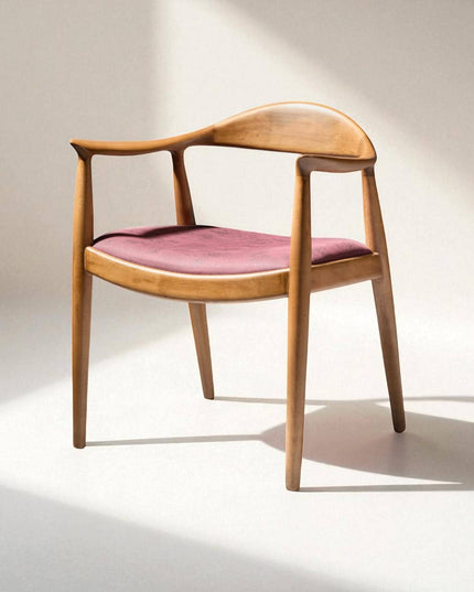 Handmade Solid Wood Dining Chair, Modern Kitchen & Living Room Chair Wooden Armchair