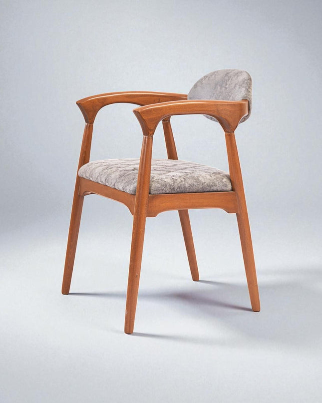 Rattan Dining Chair Handmade Wooden Kitchen Table Chair Modern Living Room Seating