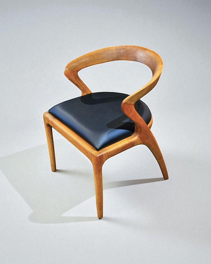 Modern Dining Chair with Wooden Arms – Stylish Kitchen & Living Room Seating