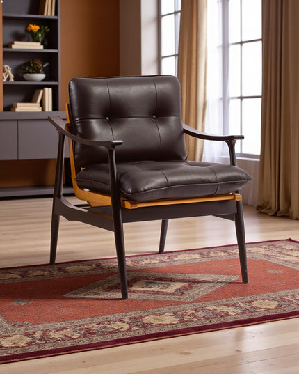 Solid Wood Bergère – Natural Wood Frame with Customizable Upholstery Options