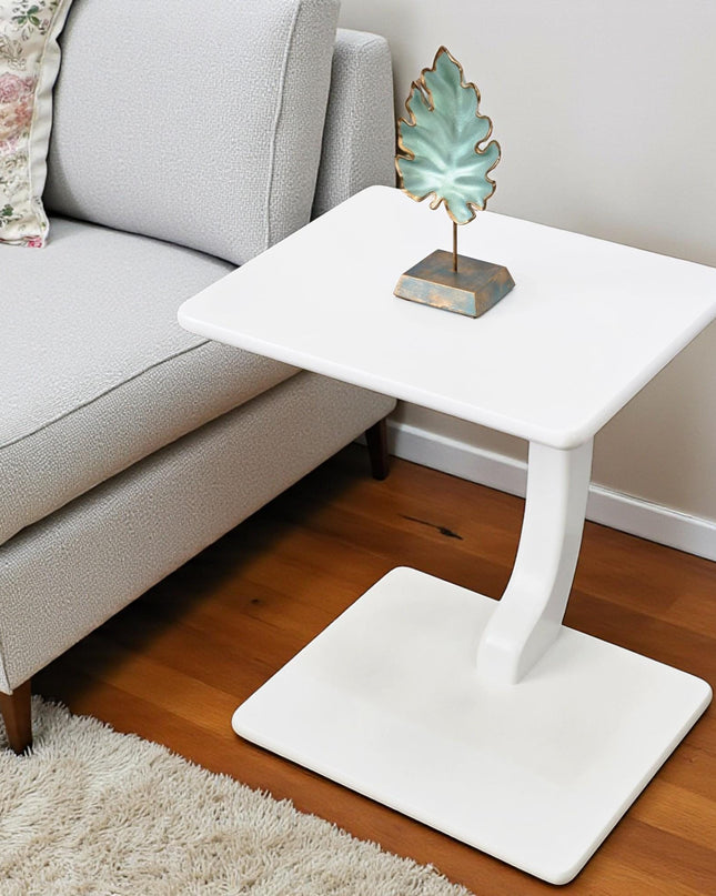 C Shaped Coffee Table: Modern Laptop Stand, Living Room Side Table