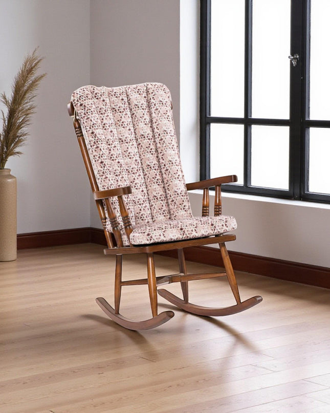 Handmade Wooden Rocking Chair: Peaceful Reading Nook Rocker