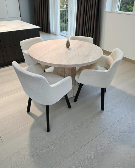 Handmade Round Dining Table: Wood Kitchen Furniture, Custom Sizes