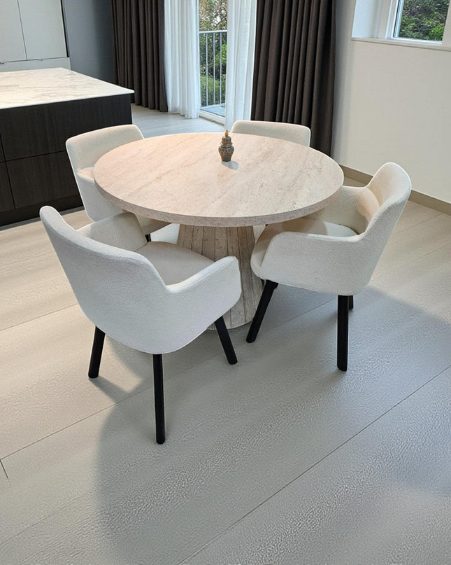 Handmade Round Dining Table: Wood Kitchen Furniture, Custom Sizes