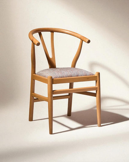 Rattan Dining Chair Handmade Wooden Kitchen Table Chair Modern Living Room Seating