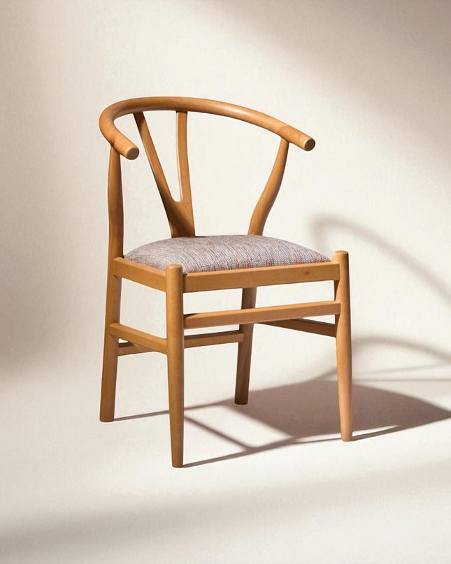 Rattan Dining Chair Handmade Wooden Kitchen Table Chair Modern Living Room Seating