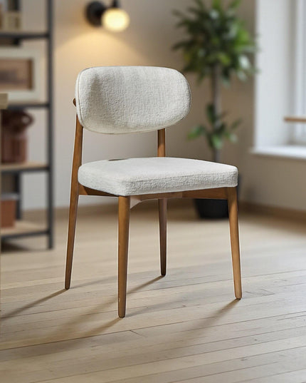 Handcrafted Solid Wood Dining Chair with Wooden Arms