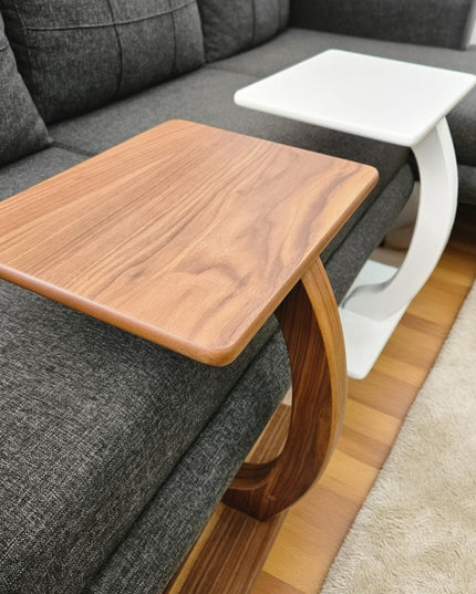 C Shaped Coffee Table: Modern Laptop Stand, Living Room Side Table