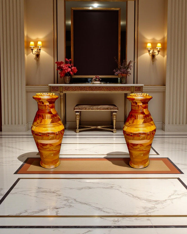 Luxury Handmade Wooden Vase – 6 Types of Wood, 90 Days Craftsmanship