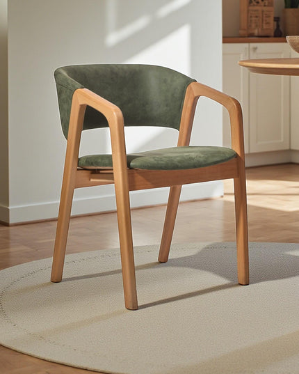 Handcrafted Walnut Dining Chair: Modern Solid Wood Kitchen Seating